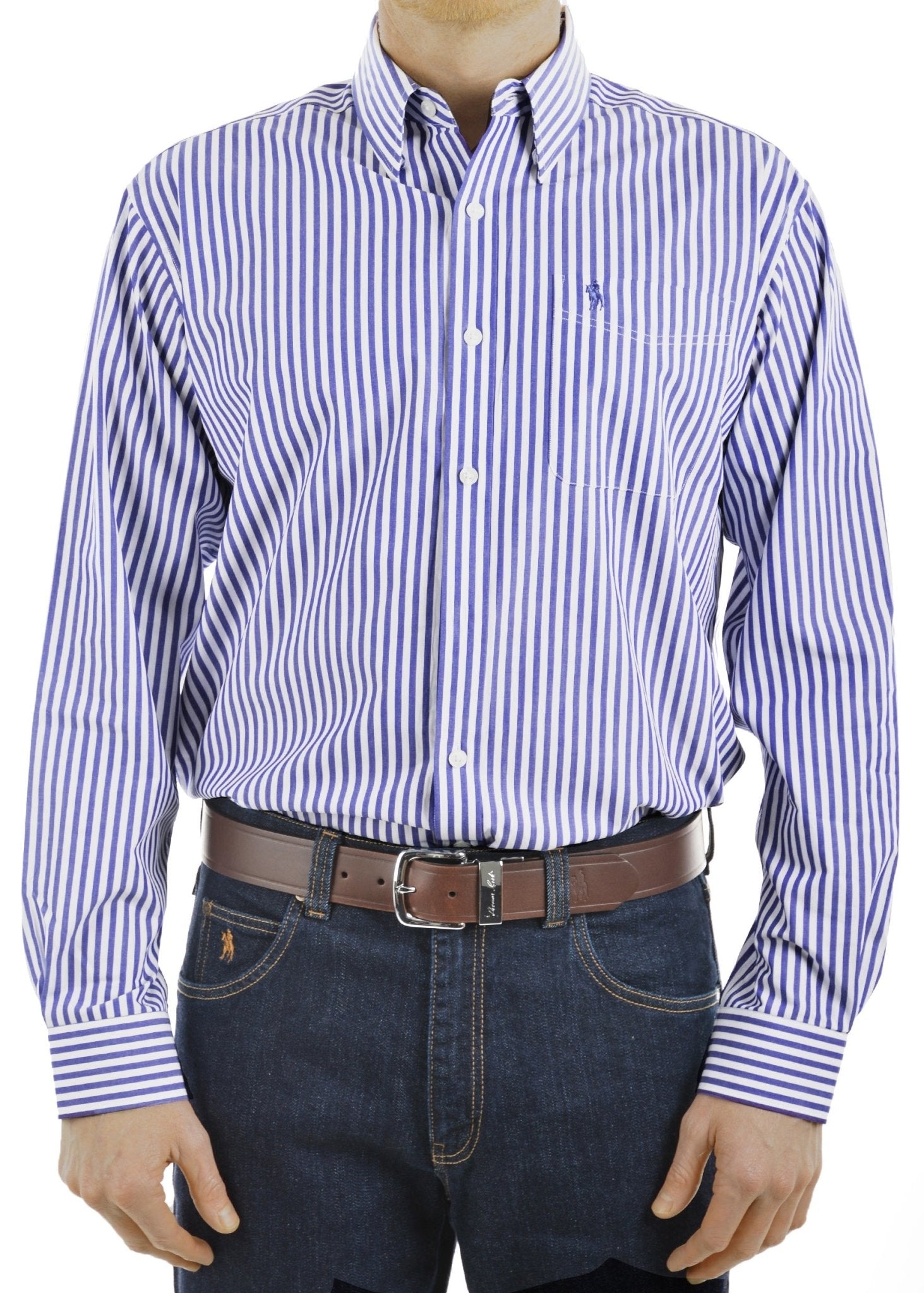 Thomas Cook Lawson Bengal Stripe - Thomson's Suits Ltd - Blue White - S - 44159