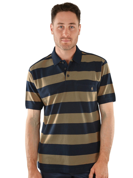 Thomas Cook Roma Polo Shirt - Thomson's Suits Ltd - NavyTan - M - 58346