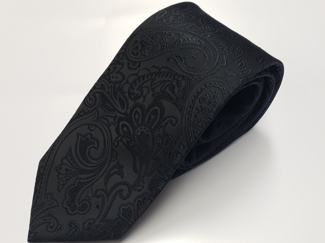 Zenith Paisley Ties - Thomson's Suits Ltd - Black - - 63948